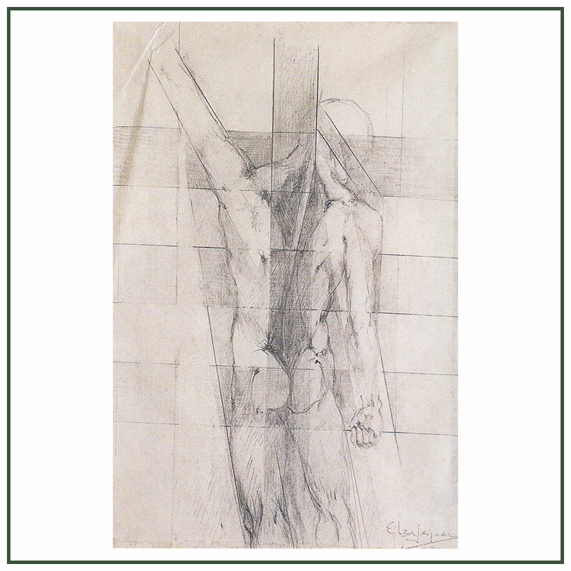 Crucificado de espaldas