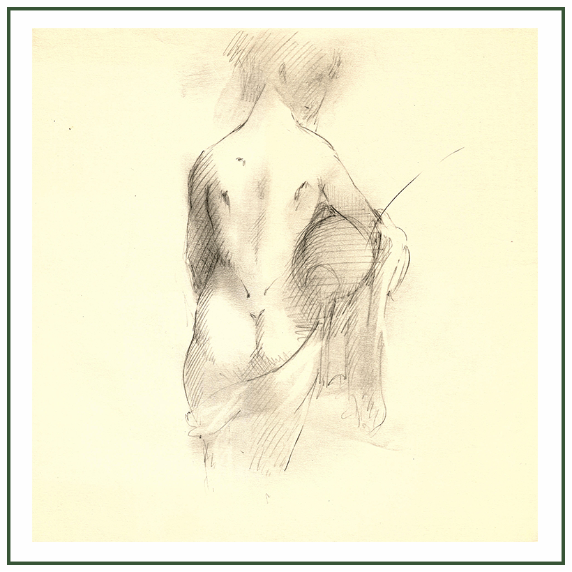 Desnudo de espaldas