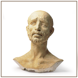 Busto San Pedro 1982 Escayola 41x38x27 cm Colección particular.
