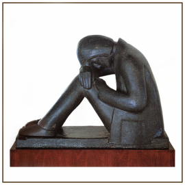Figura 1962 Cemento patinado 70 x 38,5 cm. Autónoma de Murcia.