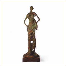 Figura 1973 Escayola patinada 59x18x17 cm Colección particular.