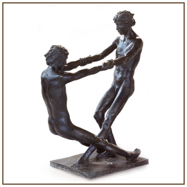 Juego de muchachos 1982 Bronce 130x65x165 cm Ayto. Murcia.
