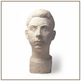 Retrato 1965 Escayola 37x19x27,5 cm Colección particular.