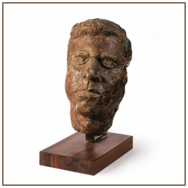 Retrato Manolo Avellaneda 1965 Escayola 31,5x17,5x15.5 cm Colección particular.
