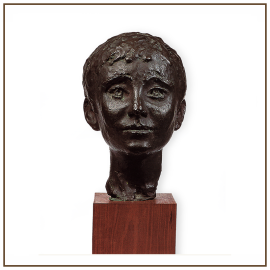Retrato de José Martínez Valverde 1978 Bronce 28x18,5x22 cm Colección particular.