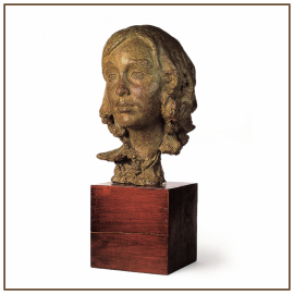 Retrato de Leonor 1977 Cemento patinado 38,5x23x27,5 cm. Colección particular.