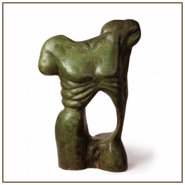 Torso 1971 Cemento patinado 70,5x20x27 cm Colección particular.