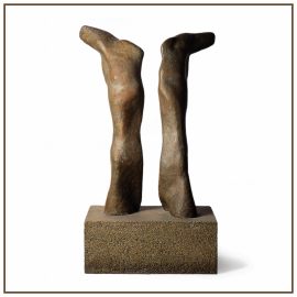Torso 1972 Cemento patinado 67x14x13,5 cm Colección particular.